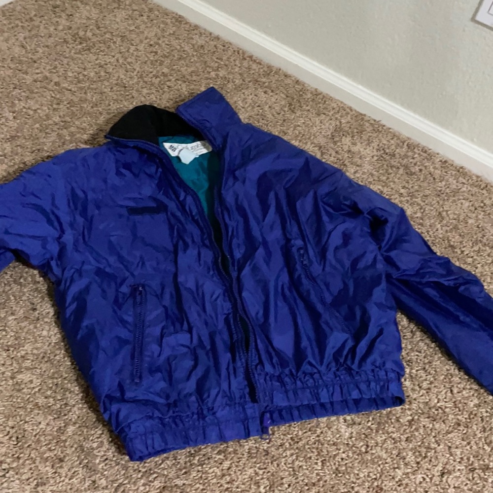 Synthetic down blue Columbia jacket